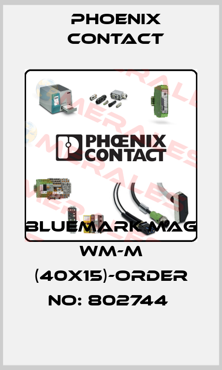 BLUEMARK MAG WM-M (40X15)-ORDER NO: 802744  Phoenix Contact