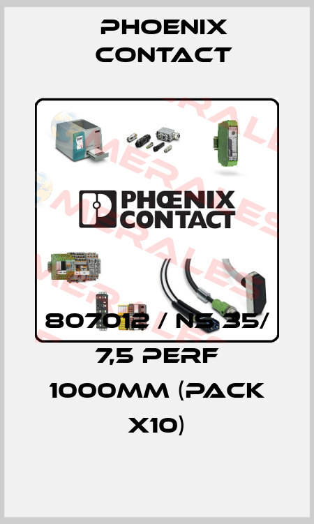 807012 / NS 35/ 7,5 PERF 1000MM (pack x10) Phoenix Contact