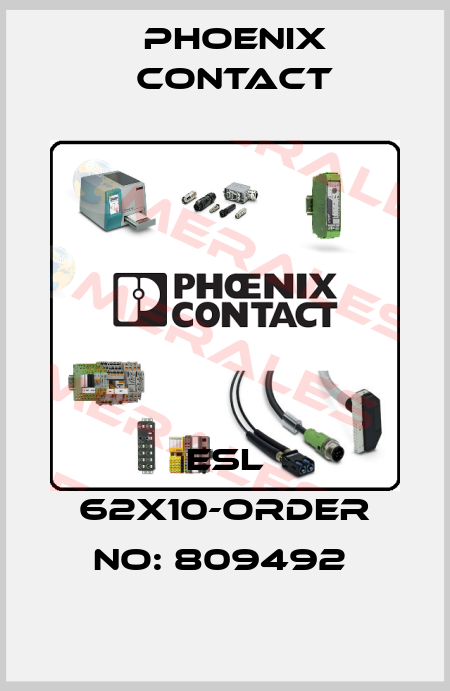 ESL 62X10-ORDER NO: 809492  Phoenix Contact