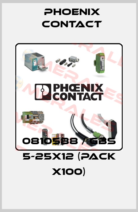 0810588 / GBS 5-25X12 (pack x100) Phoenix Contact