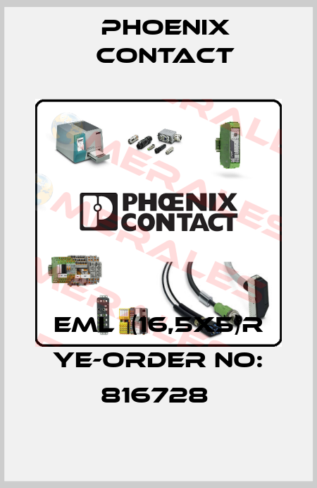 EML  (16,5X5)R YE-ORDER NO: 816728  Phoenix Contact