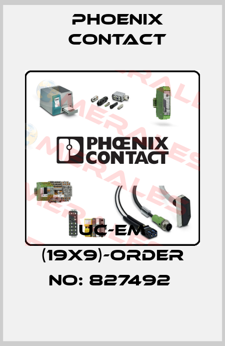 UC-EM (19X9)-ORDER NO: 827492  Phoenix Contact