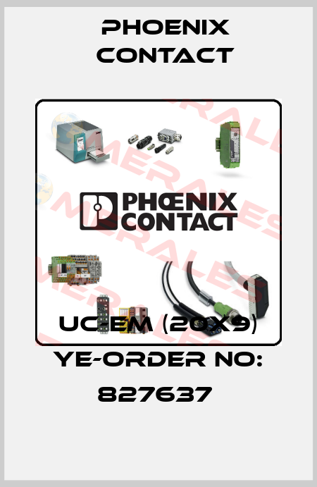 UC-EM (20X9) YE-ORDER NO: 827637  Phoenix Contact