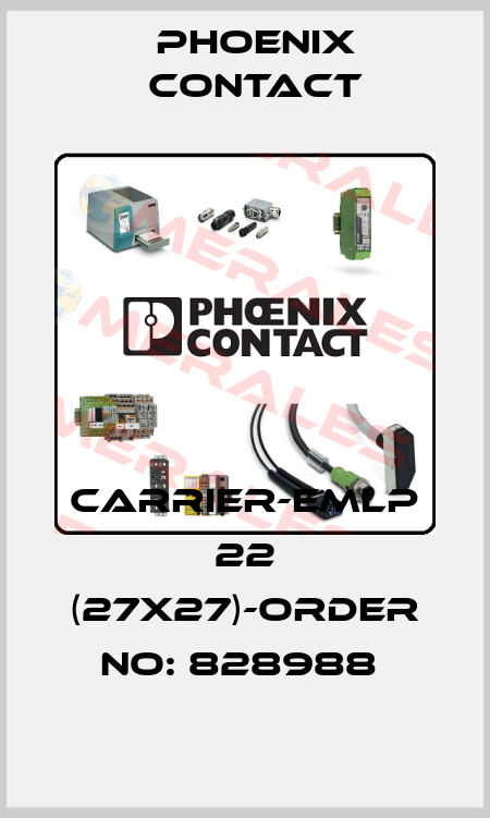 CARRIER-EMLP 22 (27X27)-ORDER NO: 828988  Phoenix Contact