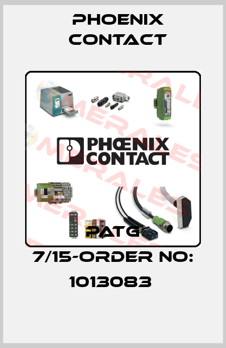 PATG 7/15-ORDER NO: 1013083  Phoenix Contact