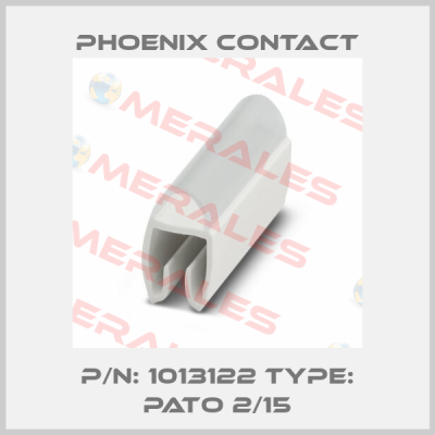 P/N: 1013122 Type: PATO 2/15 Phoenix Contact