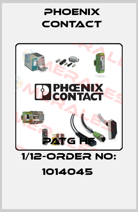 PATG HF 1/12-ORDER NO: 1014045  Phoenix Contact