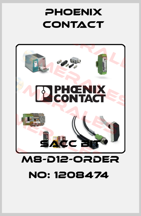 SACC BIT M8-D12-ORDER NO: 1208474  Phoenix Contact