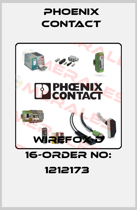 WIREFOX-D 16-ORDER NO: 1212173  Phoenix Contact