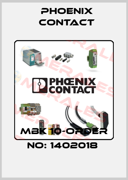 MBK 10-ORDER NO: 1402018  Phoenix Contact