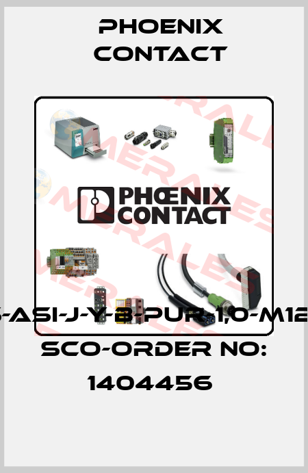 VS-ASI-J-Y-B-PUR-1,0-M12FS SCO-ORDER NO: 1404456  Phoenix Contact