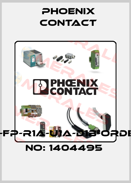SI-FP-R1A-U1A-D1B-ORDER NO: 1404495  Phoenix Contact