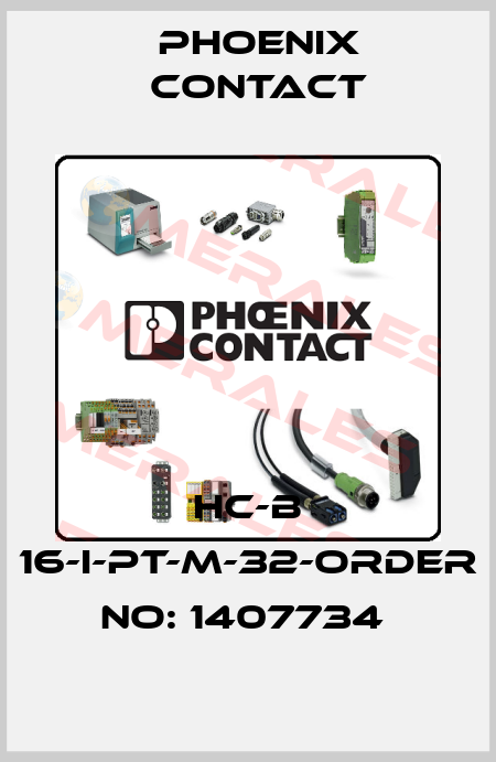 HC-B 16-I-PT-M-32-ORDER NO: 1407734  Phoenix Contact