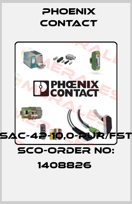 SAC-4P-10,0-PUR/FST SCO-ORDER NO: 1408826  Phoenix Contact