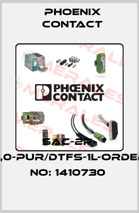 SAC-2P- 5,0-PUR/DTFS-1L-ORDER NO: 1410730  Phoenix Contact