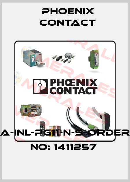 A-INL-PG11-N-S-ORDER NO: 1411257  Phoenix Contact