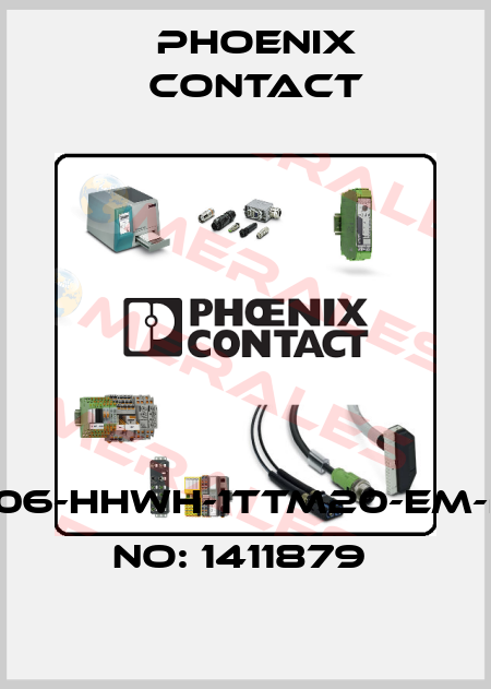 HC-HPR-B06-HHWH-1TTM20-EM-BK-ORDER NO: 1411879  Phoenix Contact
