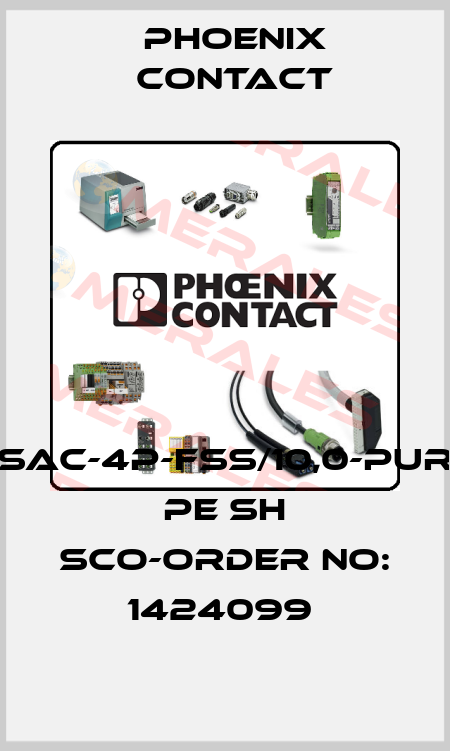 SAC-4P-FSS/10,0-PUR PE SH SCO-ORDER NO: 1424099  Phoenix Contact