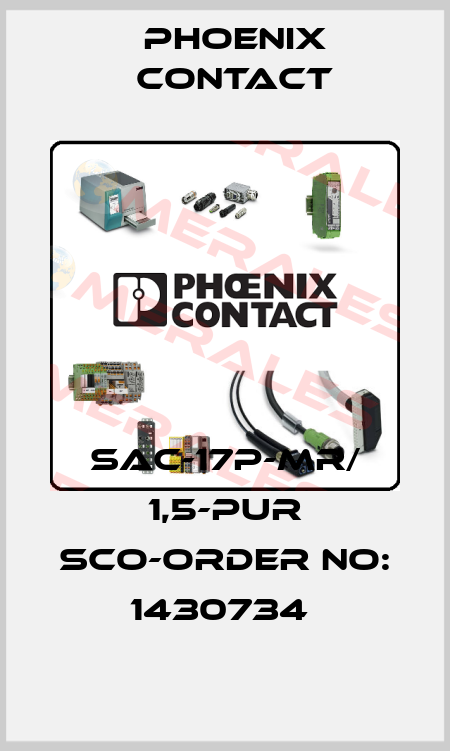SAC-17P-MR/ 1,5-PUR SCO-ORDER NO: 1430734  Phoenix Contact