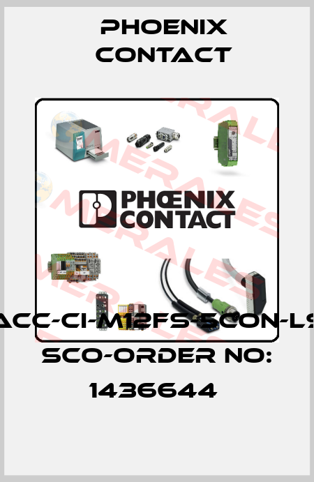 SACC-CI-M12FS-5CON-L90 SCO-ORDER NO: 1436644  Phoenix Contact