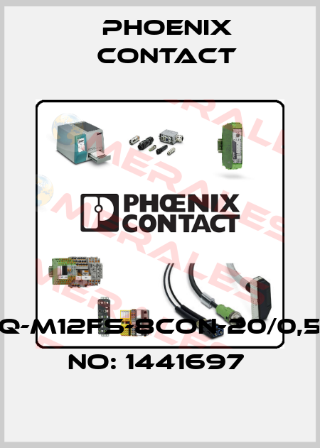 SACC-SQ-M12FS-8CON-20/0,5-ORDER NO: 1441697  Phoenix Contact
