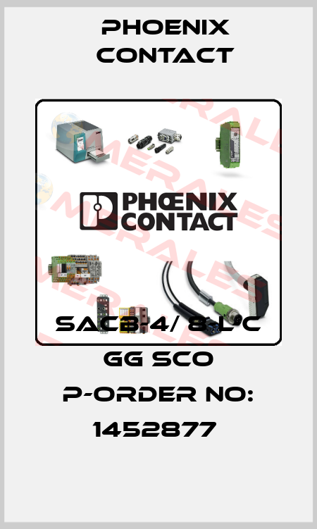 SACB-4/ 8-L-C GG SCO P-ORDER NO: 1452877  Phoenix Contact