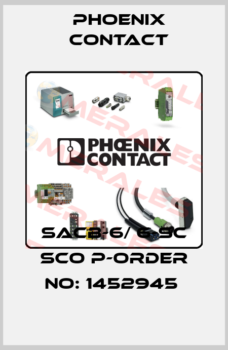 SACB-6/ 6-SC SCO P-ORDER NO: 1452945  Phoenix Contact