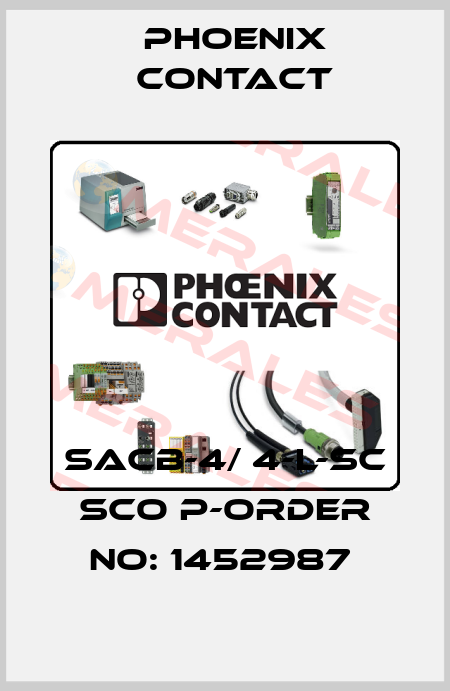 SACB-4/ 4-L-SC SCO P-ORDER NO: 1452987  Phoenix Contact