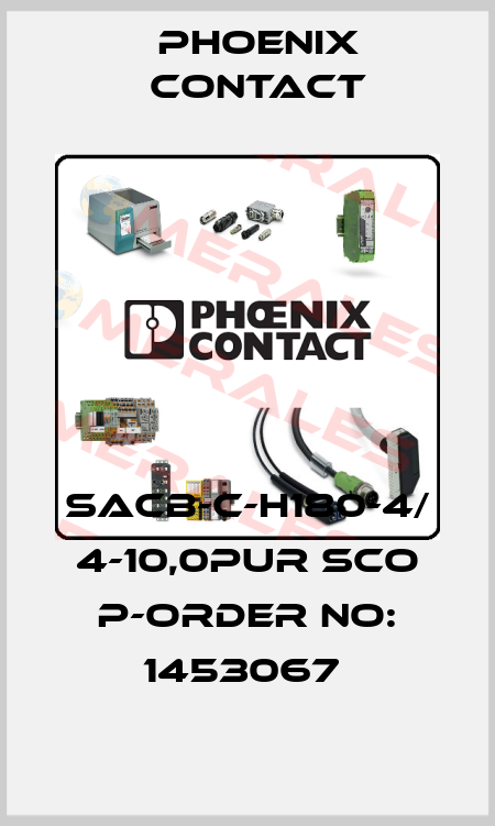SACB-C-H180-4/ 4-10,0PUR SCO P-ORDER NO: 1453067  Phoenix Contact