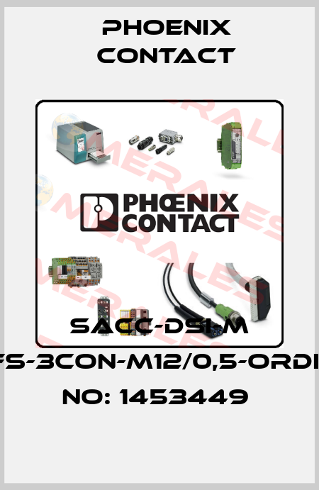 SACC-DSI-M 8FS-3CON-M12/0,5-ORDER NO: 1453449  Phoenix Contact