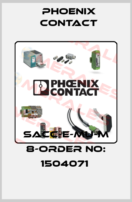 SACC-E-MU-M 8-ORDER NO: 1504071  Phoenix Contact