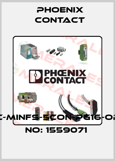 SACC-MINFS-5CON-PG16-ORDER NO: 1559071  Phoenix Contact