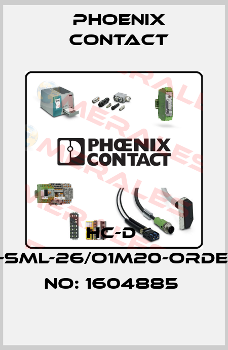 HC-D  7-SML-26/O1M20-ORDER NO: 1604885  Phoenix Contact