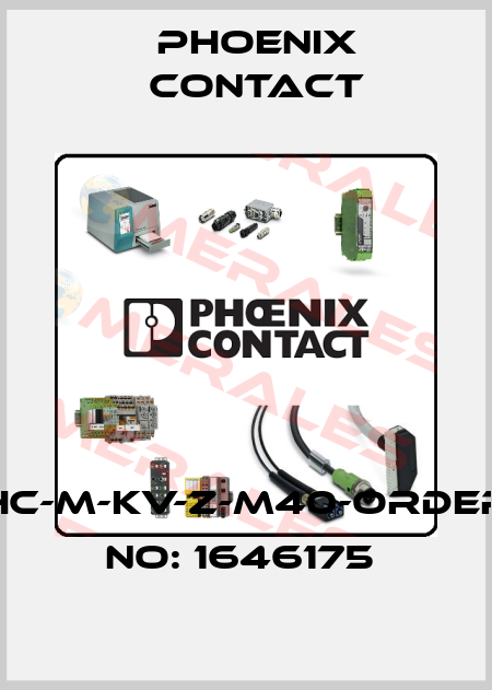 HC-M-KV-Z-M40-ORDER NO: 1646175  Phoenix Contact