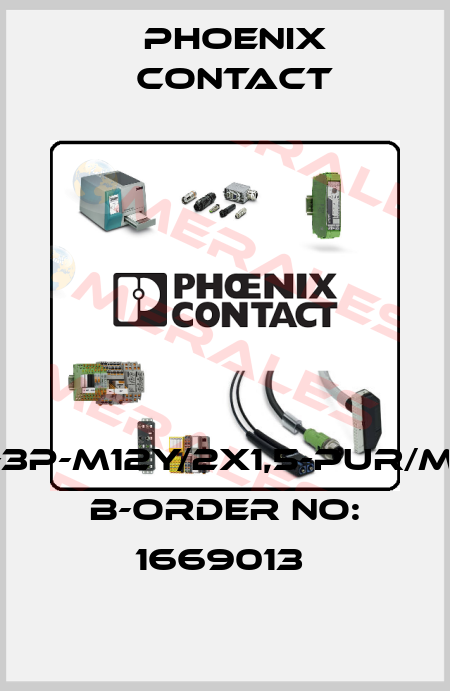 SAC-3P-M12Y/2X1,5-PUR/M12FR B-ORDER NO: 1669013  Phoenix Contact