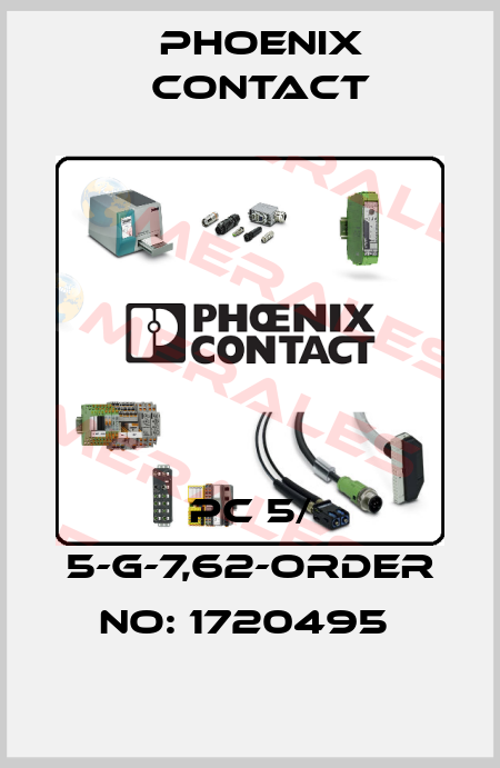 PC 5/ 5-G-7,62-ORDER NO: 1720495  Phoenix Contact