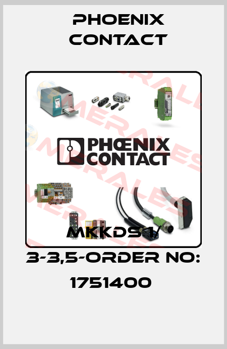 MKKDS 1/ 3-3,5-ORDER NO: 1751400  Phoenix Contact