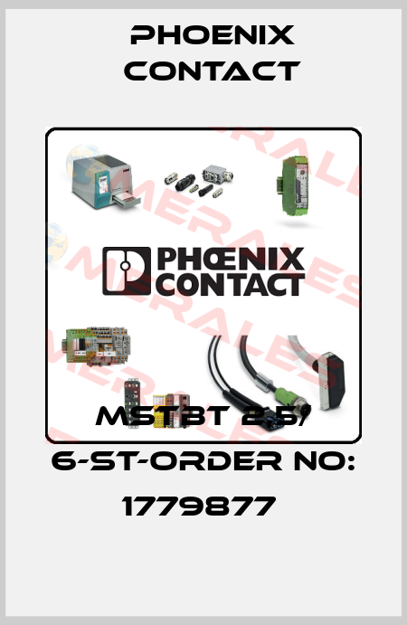 MSTBT 2,5/ 6-ST-ORDER NO: 1779877  Phoenix Contact