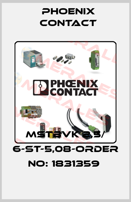 MSTBVK 2,5/ 6-ST-5,08-ORDER NO: 1831359  Phoenix Contact