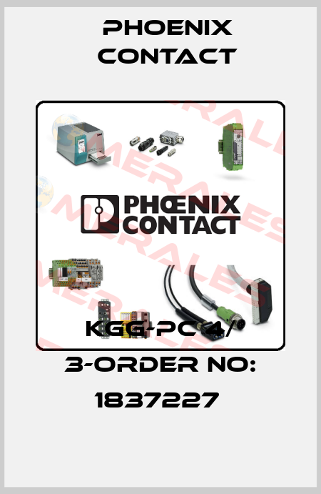 KGG-PC 4/ 3-ORDER NO: 1837227  Phoenix Contact