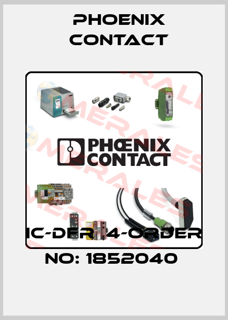 IC-DFR  4-ORDER NO: 1852040  Phoenix Contact