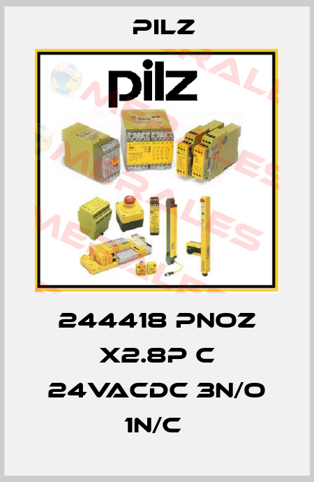 244418 PNOZ X2.8P C 24VACDC 3N/O 1N/C  Pilz