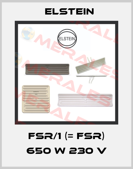 FSR/1 (= FSR) 650 W 230 V Elstein