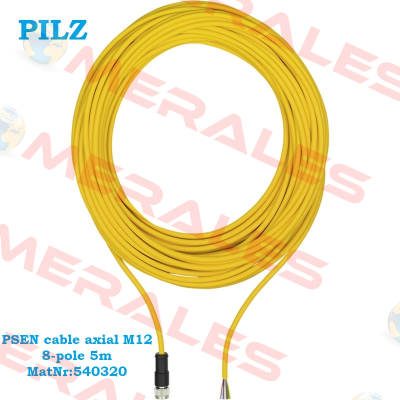 PSEN cable axial M12 8-pole 5m MatNr:540320 Pilz
