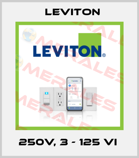 250V, 3 - 125 VI  Leviton