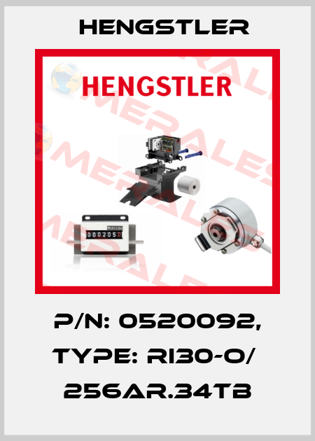 p/n: 0520092, Type: RI30-O/  256AR.34TB Hengstler