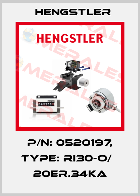 p/n: 0520197, Type: RI30-O/   20ER.34KA Hengstler
