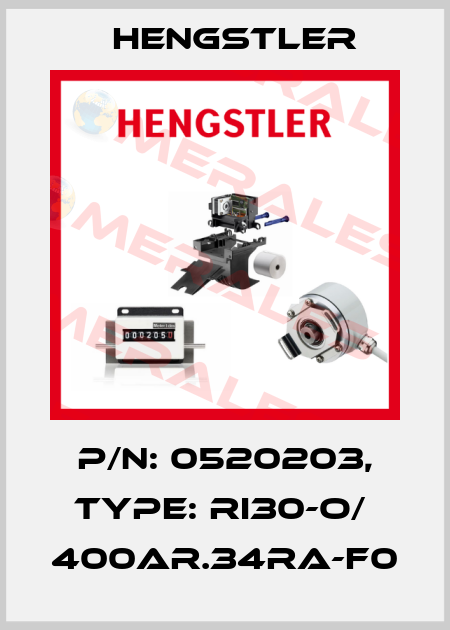 p/n: 0520203, Type: RI30-O/  400AR.34RA-F0 Hengstler