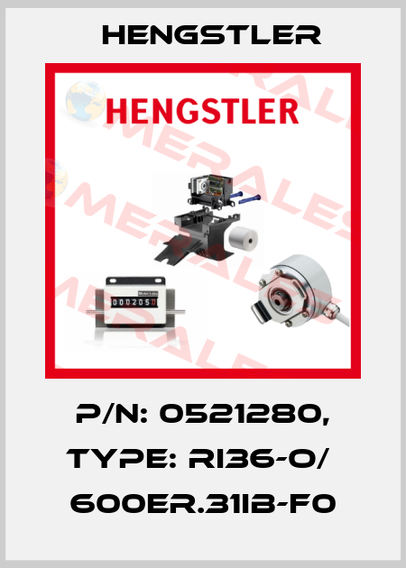 p/n: 0521280, Type: RI36-O/  600ER.31IB-F0 Hengstler
