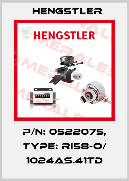 p/n: 0522075, Type: RI58-O/ 1024AS.41TD Hengstler